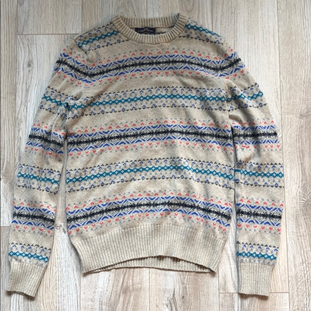 Oatmeal Fair Isle Sweater